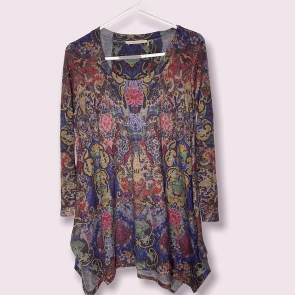 Soft Surroundings Scoopneck Hi-low Hem Top‎